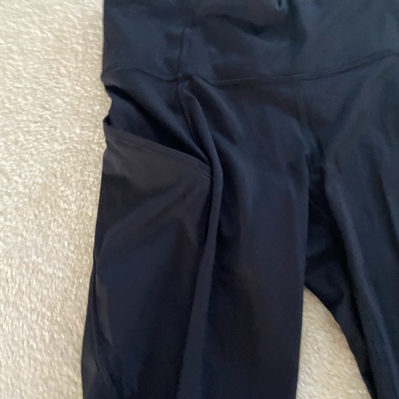 Lululemon Fast&Free cropped 19 black leggings side pockets size 6 - Picture 3 of 9